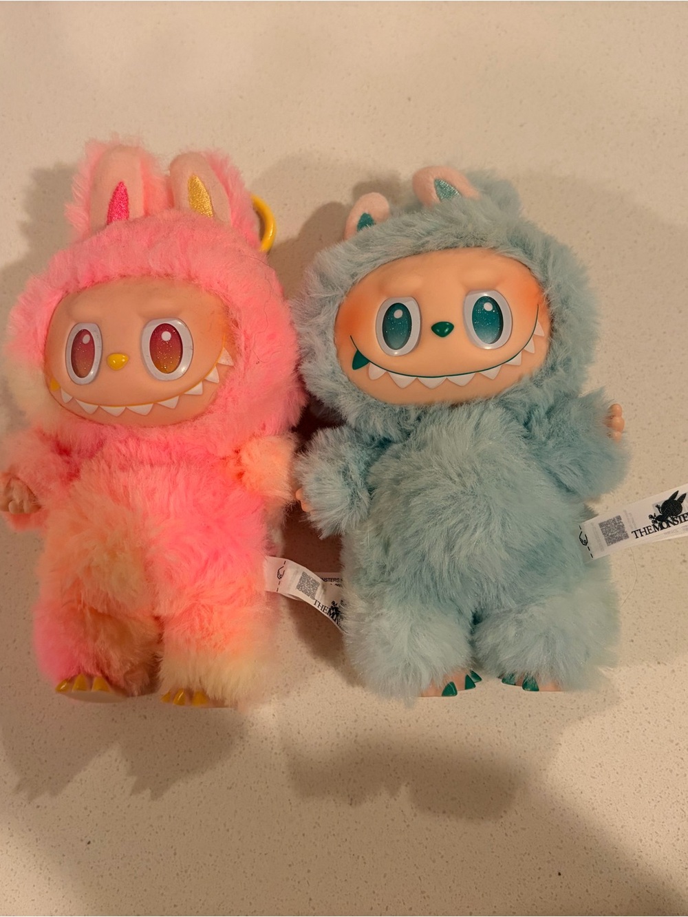 Two authentic Labubus